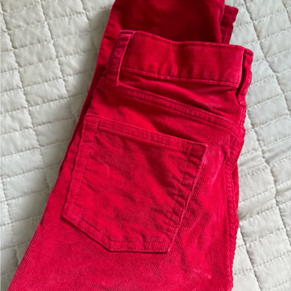 J. Crew Crewcuts Boys size 7 corduroy pants Red
